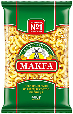 Мак.изд. МАКФА 400гр Рожки  1/20   