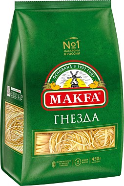 Мак.изд. МАКФА 450гр Тальятелле гнезда  1/12  