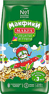 МАКФИКИ 250гр Любимые игрушки, макарошки для детей от 3 лет 1/16