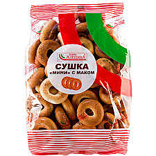 Сушка фас. Мини с маком 380гр.1/12  Алешина Черногорск