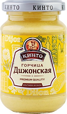 Горчица КИНТО Дижонская 170мл ст/б 1/12  