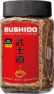 Кофе БУШИДО 100гр Ред Катана  с/б 1/9