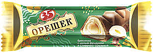 Конфета 35 Орешек  с цел. фундуком и сл.-орех. начинкоц 25гр 1/20 Эссен