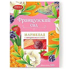Мармелад Французский сад 300гр Ассорти с соком 1/12 ВЛ