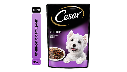 CESAR 85г ягненок с овощ. 1/28  