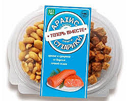 Набор Сухарики и арахис ТВ 100гр со вк. семги 1/24