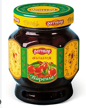Варенье РУМЯНКА 250г Вишневое  ст/б 1/12