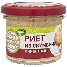 Риет МЕРИДИАН ИЗ СКУМБРИИ Пикантный  100гр. с/б 1/12