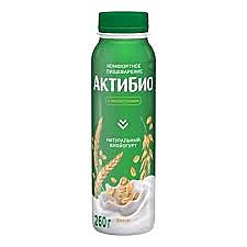 Йогурт АКТИБИО Питьевой 260г злаки БЗМЖ 1/9