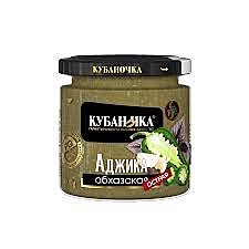 Аджика КУБАНОЧКА 200гр Абхазская острая зеленая 1/12 ст/б