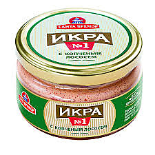 Икра мойвы Санта Бремор с копч.лососем с/б 180гр 1/6