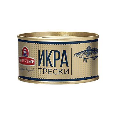 Икра Трески люкс ж/б 130г 1/12