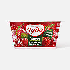Йогурт ЧУДО 130г Клубника/земляника 2% 1/8
