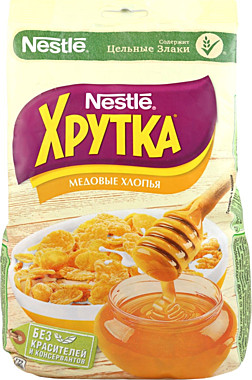 Завтрак ХРУТКА хлопья медовые 300г м/у 1/12