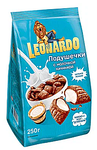 Завтрак ЛЕОНАРДО подушечки мол.нач. 250гр 1/10