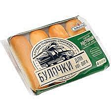 Булочки Bugerstat д/хот-дога 240гр 4*60гр  1/10 (Х)