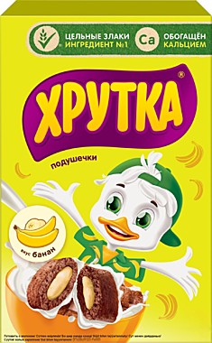 Завтрак ХРУТКА подушечки  банановые 220г 1/8