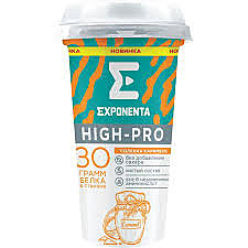 Напиток EXPONENTA High-pro 250мл Сол. карамель 1/12