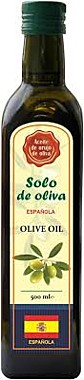Масло оливковое SOLO DE OLIVA раф. с/б 500мл 1/12   