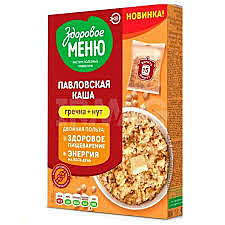 Павловская каша 5*80гр Гречка/нут 1/6 Здоровое меню