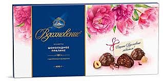 Конфеты ВДОХНОВЕНИЕ 400г. прал.дробл.фундук 1/8