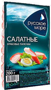 РМ Крабовые палочки  200 г салатные охлажденные 1/16
