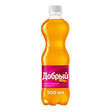 Газ.напиток ДОБРЫЙ 0,5л. Манго маракуйя 1/24