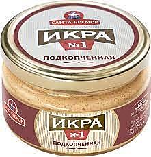 Икра мойвы Санта Бремор подкопченная с/б 180гр 1/6