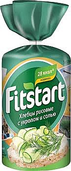Хлебцы FITSTART 90гр. Укроп с солью 1/12