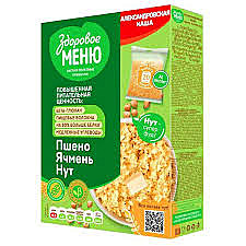 Александровская каша 5*80гр Пшено/ячмень/нут 1/6 Здоровое меню