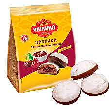 Пряники фас. ЯШКИНО С вишней 350гр 1/8