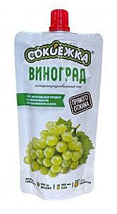 Сок СОКОЕЖКА 100г Виноград д/п концентрированный 1/12