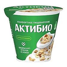 Йогурт АКТИБИО 220гр Отруби/злаки 1/6