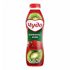 Йогурт ЧУДО 680гр пит. 1,9% клубн./киви БЗМЖ 1/6 