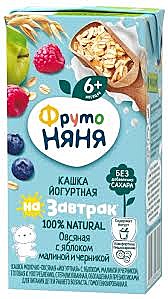 Каша ФРУТОНЯНЯ 200гр жид. Овсяная йогурт/ябл/малина/черника 1/18