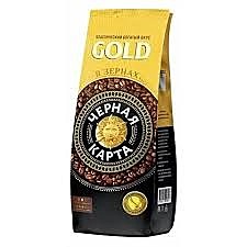 Кофе ЧЕРНАЯ КАРТА Голд 500г м/у зерно 1/6
