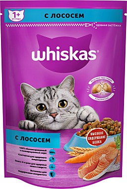 ВИСКАС 350 г Подуш.Паштет Лосось +1 1/11/9  