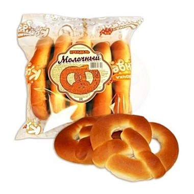 Крендель фас. Домашний молочный КРАЯНОЧКА 280 гр 1/20