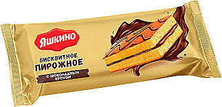 Бисквитное пирожное ЯШКИНО С шоколадным кремом 30гр 1/12