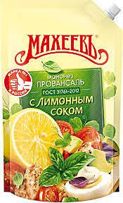 Майонез МАХЕЕВ Провансаль с лимонным соком 800мл дой-пак 1/10