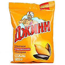 Семечки ДЖИНН 350гр 1/10  