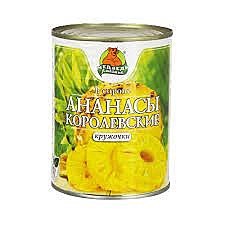 Компот Ананас кусочки Медведь Любимый 580мл ж/б 1/24    
