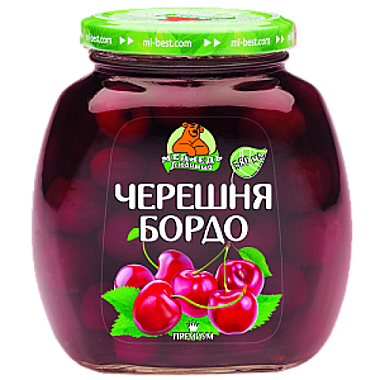 Компот Черешня Медведь Любимый 580мл 1/12  