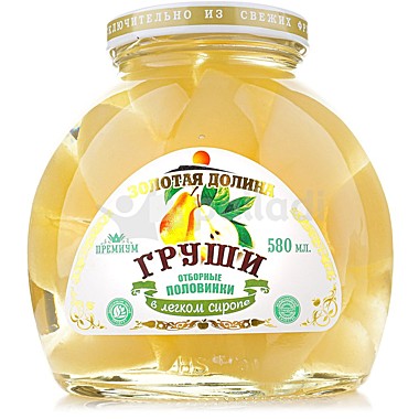 Компот Груша ЗОЛОТАЯ ДОЛИНА  580г 1/12