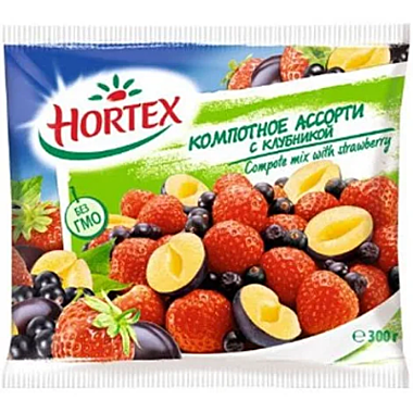 Компотная смесь с клубникой (Хортекс) 300г 1/18