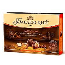 Конфеты БАБАЕВСКИЕ 200гр фундук/др.миндаль  1/10