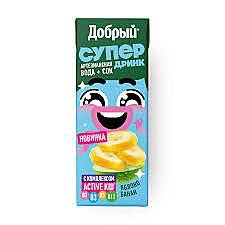 Сок ДОБРЫЙ 0,2л яблоко/банан +артез.вода  1/27 