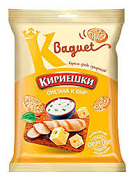 Кириешки BAGUET Сметана и сыр 50гр 1/32 