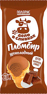 Мороженое ДЕЛО В СЛИВКАХ ст. плом.шокол 90гр 1/24