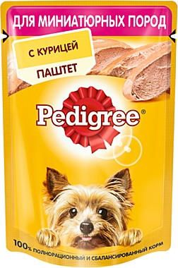 ПЕДИГРИ 80г Паштет курица д/мал. пород 1/28